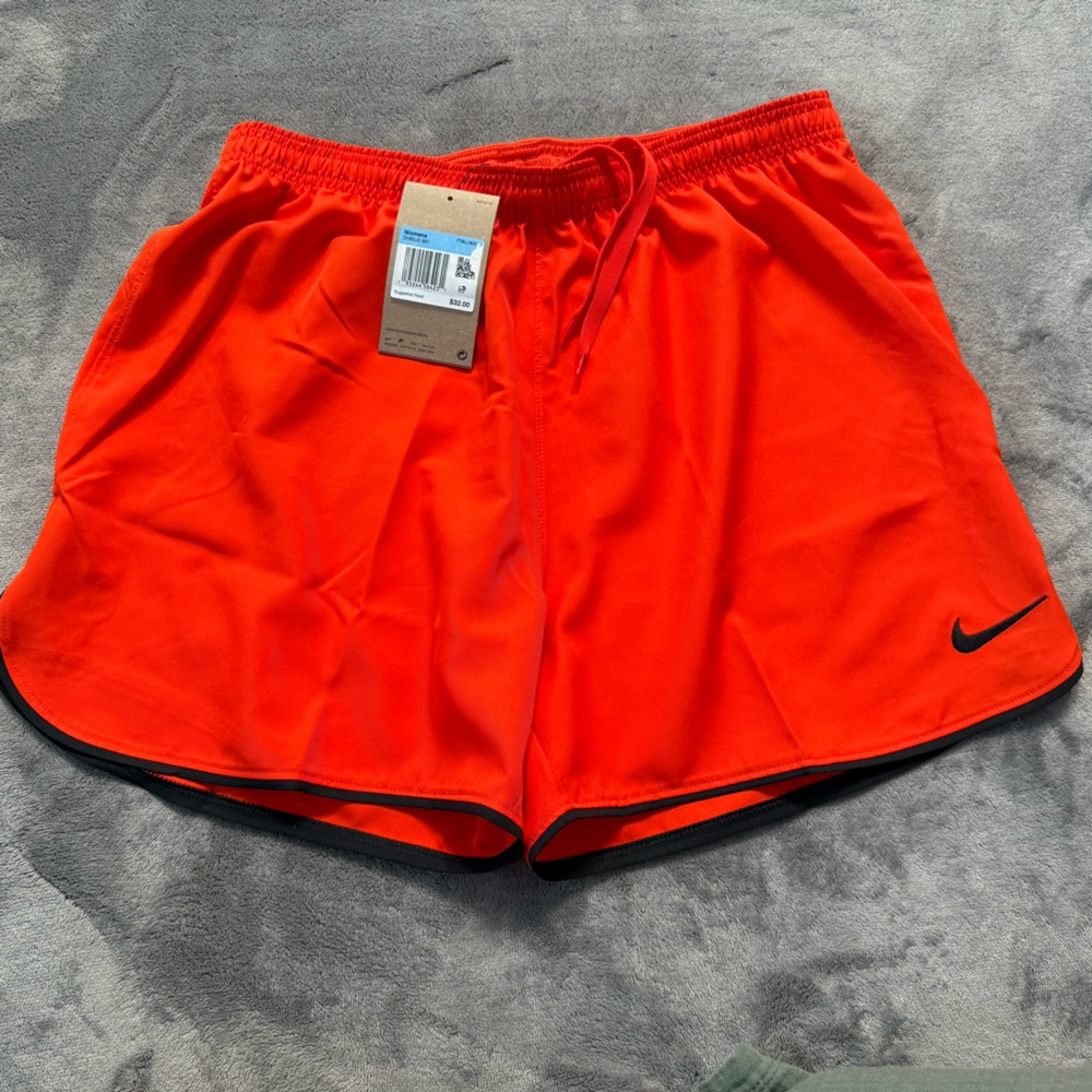 Nike Women's Football/Soccer Bright Orange Athletic Shorts